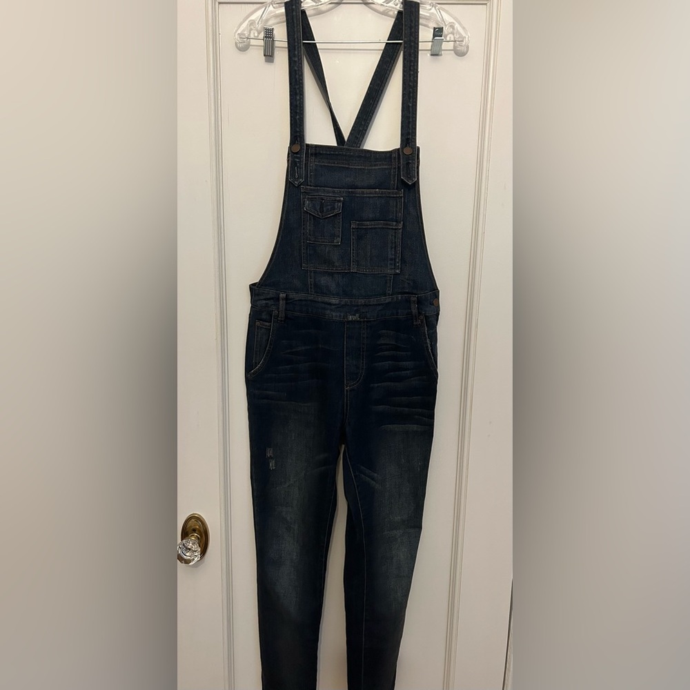 Free People Denim Overalls Jumpsuit Romper size 29